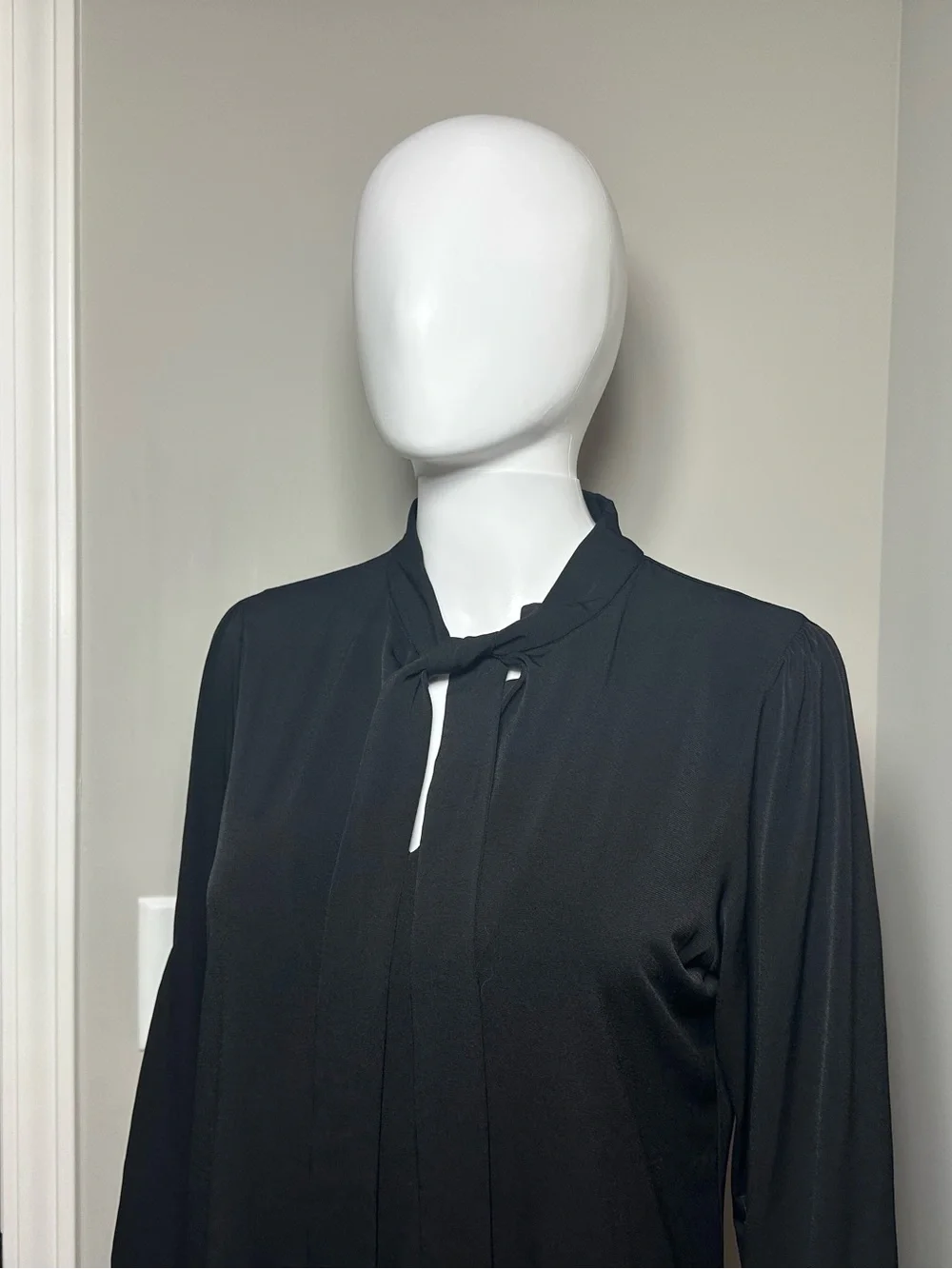 Michael Kors Tie Neck Blouse with Metal Hardware